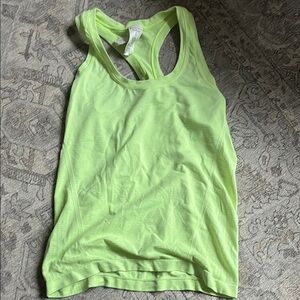 Athleta Momentum Lime Green Athletic Tank Top